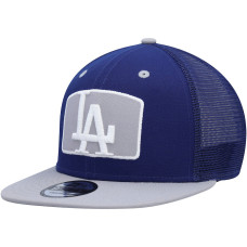 Adult Men's Los Angeles Dodgers New Era Logo Zoom Trucker 9FIFTY Snapback Hat - Royal/Gray Adult Men's Los Angeles Dodgers New Era Logo Zoom Trucker 9FIFTY Snapback Hat - Royal/Gray