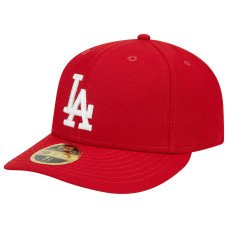 Adult Men's Los Angeles Dodgers New Era Low Profile 59FIFTY Fitted Hat - Scarlet