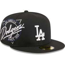 Adult Men's Los Angeles Dodgers New Era Neon 59FIFTY Fitted Hat - Black