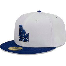 Adult Men's Los Angeles Dodgers New Era Optic 59FIFTY Fitted Hat - White/Royal
