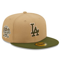 Adult Men's Los Angeles Dodgers New Era Pink Undervisor 59FIFTY Fitted Hat - Khaki/Olive