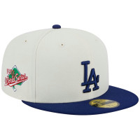 Adult Men's Los Angeles Dodgers New Era Retro 59FIFTY Fitted Hat - Stone/Royal