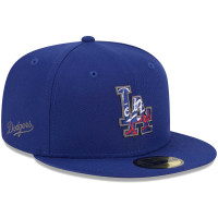 Adult Men's Los Angeles Dodgers New Era Script Fill 59FIFTY Fitted Hat - Royal