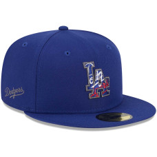 Adult Men's Los Angeles Dodgers New Era Script Fill 59FIFTY Fitted Hat - Royal