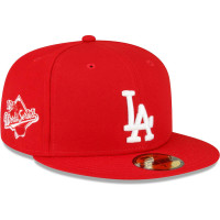 Adult Men's Los Angeles Dodgers New Era Sidepatch 59FIFTY Fitted Hat - Red