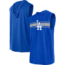 Adult Men's Los Angeles Dodgers New Era Sleeveless Pullover baseball Hoodie - Royal