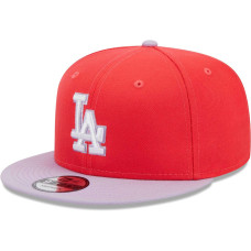 Adult Men's Los Angeles Dodgers New Era Spring Basic Two-Tone 9FIFTY Snapback Hat - Red/Purple