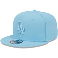 Adult Men's Los Angeles Dodgers New Era Spring Color Basic 9FIFTY Snapback Hat - Light Blue