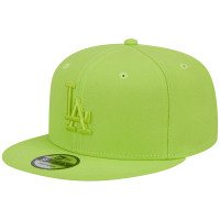 Adult Men's Los Angeles Dodgers New Era Spring Color Basic 9FIFTY Snapback Hat - Neon Green