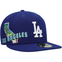 Adult Men's Los Angeles Dodgers New Era Stateview 59FIFTY Fitted Hat - Royal 