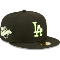 Adult Men's Los Angeles Dodgers New Era Summer Pop 1988 World Series 59FIFTY Snake Undervisor Fitted Hat - Black