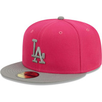Adult Men's Los Angeles Dodgers New Era Two-Tone Color Pack 59FIFTY Fitted Hat - Pink