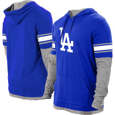 Adult Men's Los Angeles Dodgers New Era Twofer Pullover baseball Hoodie - Royal