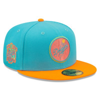 Adult Men's Los Angeles Dodgers New Era Vice Highlighter 59FIFTY Fitted Hat - Blue/Orange