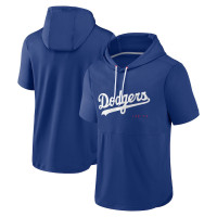 Adult Men's Los Angeles Dodgers Springer Short Sleeve Team Pullover baseball Hoodie - Royal