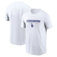 Adult Men's Los Angeles Dodgers Team Engineered Performance baseball T-shirt - White