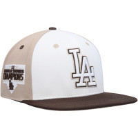 Adult Men's Los Angeles Dodgers Pro Standard Chocolate Ice Cream Drip Snapback Hat - White/Brown