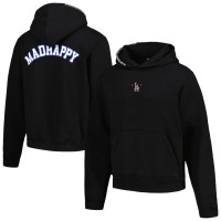 Adult Men's Los Angeles Dodgers Fleece Pullover baseball Hoodie - Black Adult Men's Los Angeles Dodgers Fleece Pullover baseball Hoodie - Black