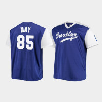 Los Angeles Dodgers #85 Dustin May Replica Cooperstown Collection Men's Jersey - Royal White