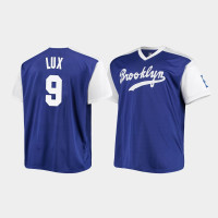 Los Angeles Dodgers #9 Gavin Lux Replica Cooperstown Collection Men's Jersey - Royal White Los Angeles Dodgers #9 Gavin Lux Replica Cooperstown Collection Men's Jersey - Royal White