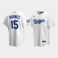Men's Los Angeles Dodgers Austin Barnes White 2020 World Series Champions Home Replica Jersey