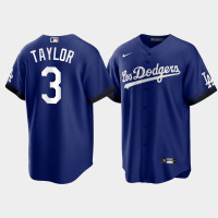 Los Angeles Dodgers Chris Taylor Royal 2021 City Connect Replica Jersey