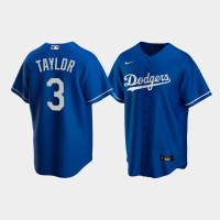 Men's Los Angeles Dodgers #3 Chris Taylor Royal Replica Alternate Jersey