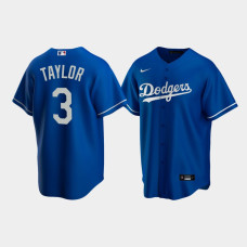 Men's Los Angeles Dodgers #3 Chris Taylor Royal Replica Alternate Jersey