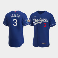 Men's Los Angeles Dodgers Chris Taylor Royal Alternate Authentic Jersey - Jackie Robinson 75th Anniversary