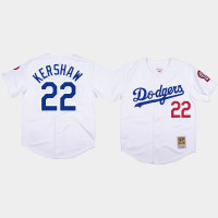 Men's Los Angeles Dodgers #22 Clayton Kershaw White 1981 Authentic Jersey Men's Los Angeles Dodgers #22 Clayton Kershaw White 1981 Authentic Jersey