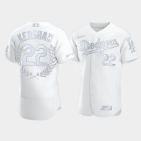Men's Los Angeles Dodgers Clayton Kershaw #22 White Awards Collection NL MVP Jersey