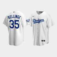 Men's Los Angeles Dodgers Cody Bellinger White 2020 World Series Champions Home Replica Jersey