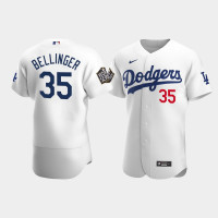 Men's Los Angeles Dodgers Cody Bellinger White 2020 World Series Home Authentic Jersey