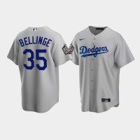 Men's Los Angeles Dodgers Cody Bellinger Gray 2020 World Series Alternate Replica Jersey