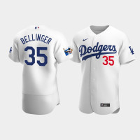Men's Los Angeles Dodgers Cody Bellinger White Home Authentic Jersey - Jackie Robinson 75th Anniversary