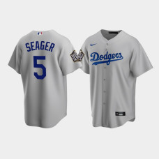 Men's Los Angeles Dodgers Corey Seager Gray 2020 World Series Alternate Replica Jersey Men's Los Angeles Dodgers Corey Seager Gray 2020 World Series Alternate Replica Jersey