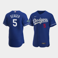 Men's Los Angeles Dodgers Corey Seager Royal Authentic Patch 2020 Alternate Jersey Men's Los Angeles Dodgers Corey Seager Royal Authentic Patch 2020 Alternate Jersey