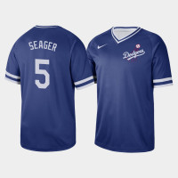 Men's Los Angeles Dodgers Corey Seager #5 Royal Cooperstown Collection V-Neck Legend Jersey Men's Los Angeles Dodgers Corey Seager #5 Royal Cooperstown Collection V-Neck Legend Jersey