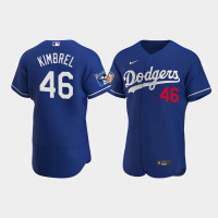 Men's Los Angeles Dodgers Craig Kimbrel Royal Alternate Authentic Jersey - Jackie Robinson 75th Anniversary