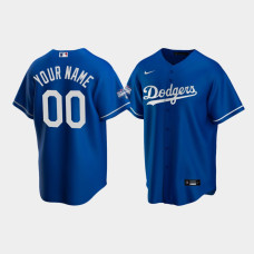 Men's Los Angeles Dodgers Custom Royal 2020 World Series Champions Alternate Replica Jersey