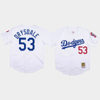 Men's Los Angeles Dodgers #53 Don Drysdale White 1981 Authentic Jersey Men's Los Angeles Dodgers #53 Don Drysdale White 1981 Authentic Jersey