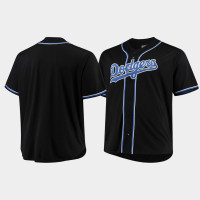 Men's Los Angeles Dodgers Black Fashion Majestic Big & Tall Jersey