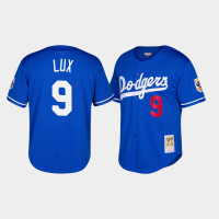 Los Angeles Dodgers Gavin Lux Men's Royal Mesh Batting Practice Cooperstown Collection Jersey Los Angeles Dodgers Gavin Lux Men's Royal Mesh Batting Practice Cooperstown Collection Jersey