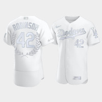Men's Los Angeles Dodgers Jackie Robinson #42 White Awards Collection Retirement Jersey Men's Los Angeles Dodgers Jackie Robinson #42 White Awards Collection Retirement Jersey