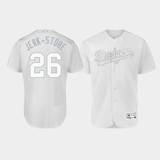 Men's Los Angeles Dodgers Authentic #26 Jedd Gyorko 2019 Players' Weekend White Jerk-Store Jersey Men's Los Angeles Dodgers Authentic #26 Jedd Gyorko 2019 Players' Weekend White Jerk-Store Jersey