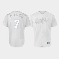 Men's Los Angeles Dodgers Authentic #7 Julio Urias 2019 Players' Weekend White El Culichi Jersey