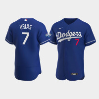 Men's Los Angeles Dodgers Julio Urias Royal 2020 World Series Champions Alternate Authentic Jersey
