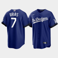 Los Angeles Dodgers Julio Urias Royal 2021 City Connect Replica Jersey