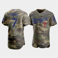 Men's Los Angeles Dodgers Julio Urias Camo Armed Forces Day Authentic Jersey