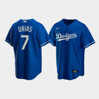 Men's Los Angeles Dodgers #7 Julio Urias Royal Replica Alternate Jersey